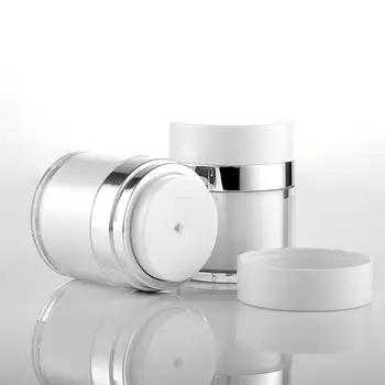 

1pcs 15ml 30ml 50ml Empty Acrylic Cream Cans Cosmetic Jar Vacuum Bottle Press Cream Jar Airless Cosmetic Container