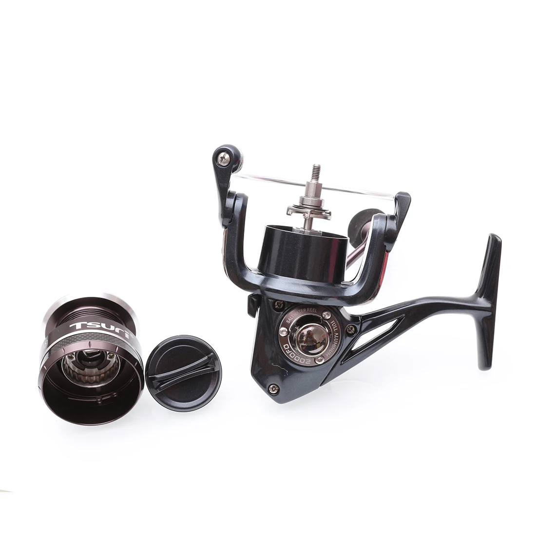 Carretel de Pesca de Metal Lidar com Linha Carretel de Pesca de Água Carretel Fiação Arraste Aço Inoxidável Salgada Acessórios 12 kg Max 3 com linha carretel de pesca de água salgada acessórios