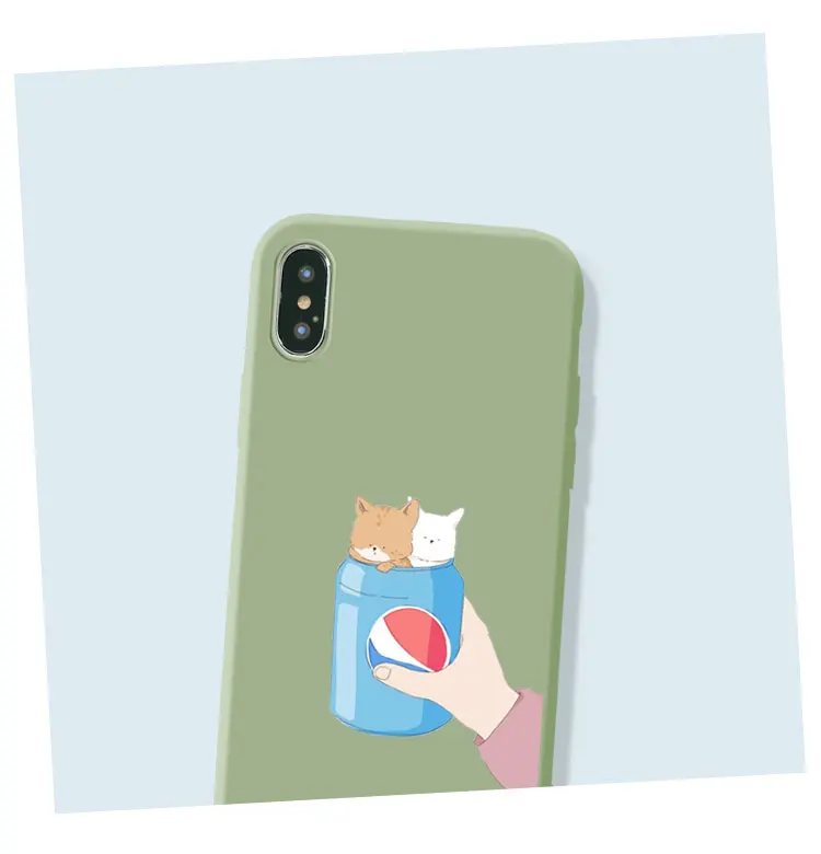 Милый мультяшный милый корги чехол для телефона iPhone X XR 6 6s plus милый защитный чехол для телефона iPhone Xs Max 7 8 plus