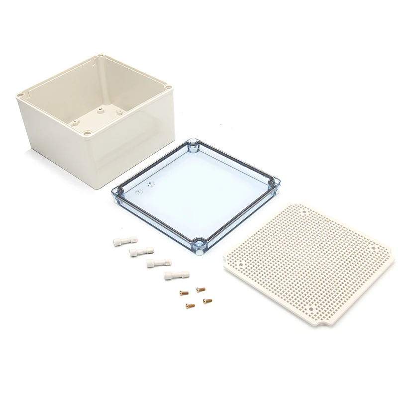 IP67 200*200*130 мм Водонепроницаемый ABS пластик diy Соединительная коробка для тонкопленочных солнечных элементов Корпус Корпуса для электронных w монтажная плата