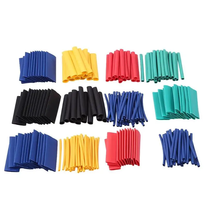 

1060pcs Heat Shrink Tubing Multicolor Polyolefin Insulation Shrinkable Tube Wire Cable Insulated Sleeve Assorted Kit