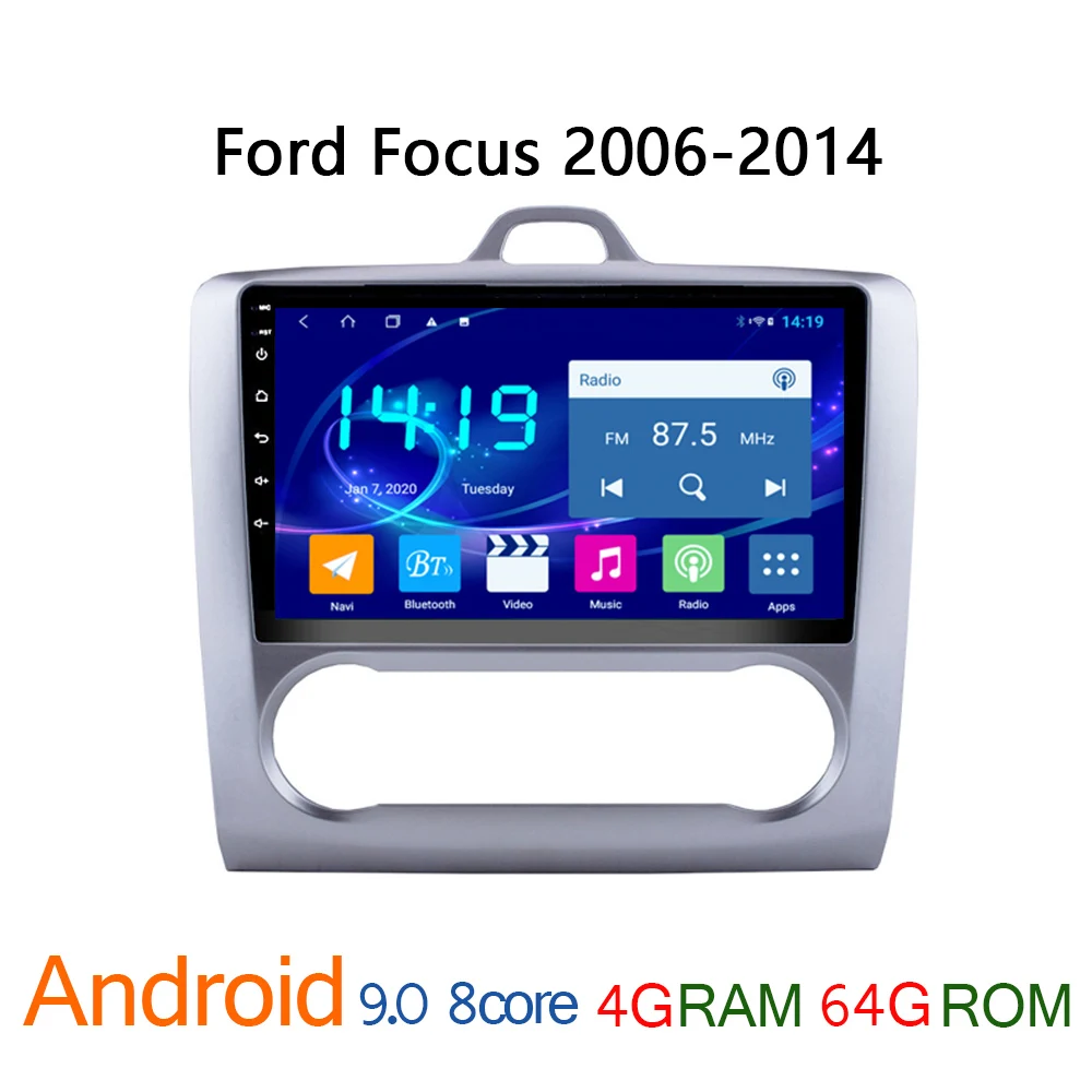 Автомагнитола для Ford Focus 2006-2014 4 + 64 ГБ IPS android | Автомобили и мотоциклы