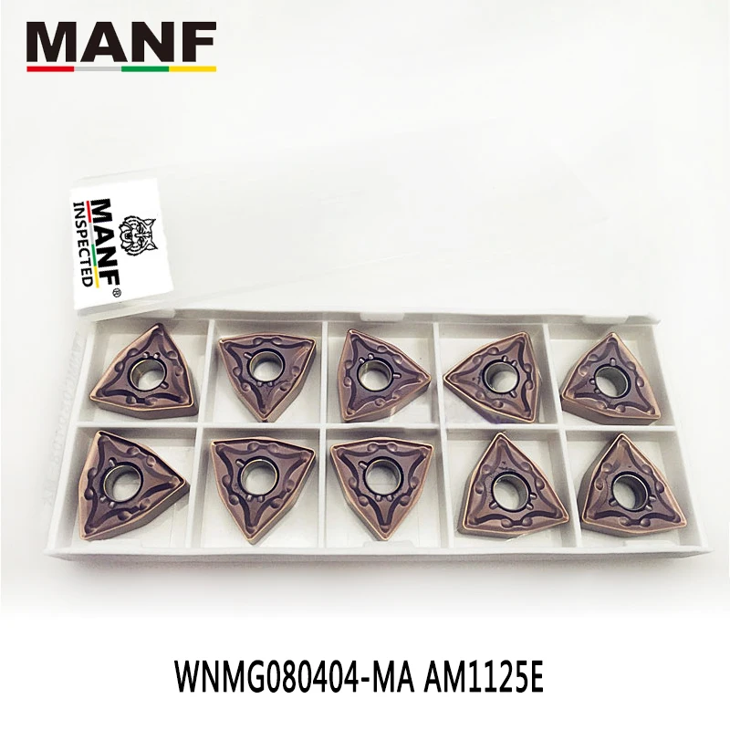 MANF твердосплавный инструмент для обработки деталей вращения вставки WNMG080804 WNMG080408 внешний карбид вольфрама лезвие для MWLNR токарный станок инструмент резак