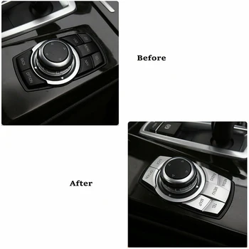 

Chrome IDrive Multi Media Button Cover Decor Trim For BMW 1 3 4 5 6 X5 X6 Most Suitable Installation Location