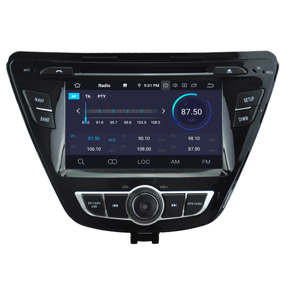 Clearance RoverOne Car Multimedia Player For Hyundai Elantra 2014 2015 2016 Android 9.0 Autoradio Bluetooth DVD Radio GPS Navigation 4