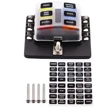 ^#Cheap 6-way high quality waterproof and dustproof blade fuse box with LED warning light kit for car truck ship 12V 32v 87HE ^#Cheap 6-way high quality waterproof and dustproof blade fuse box with LED warning light kit for car truck ship 12V 32v 87HE