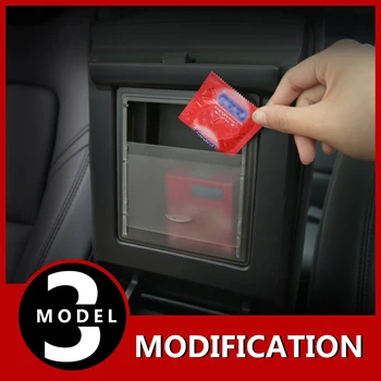

Storage box modified armrest box cover built-in storage special accessories private house money for Tesla model 3