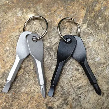 

1Set Phillips Screwdrivers Key Shape Precision Cast Steel Mini Slotted Keychain Pocket Repair EDC Tools Multifunction Travel Kit