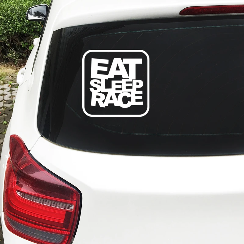 CK3322# наклейки на авто JDM EAT SLEEP RACE водонепроницаемые отражающий машину наклейка