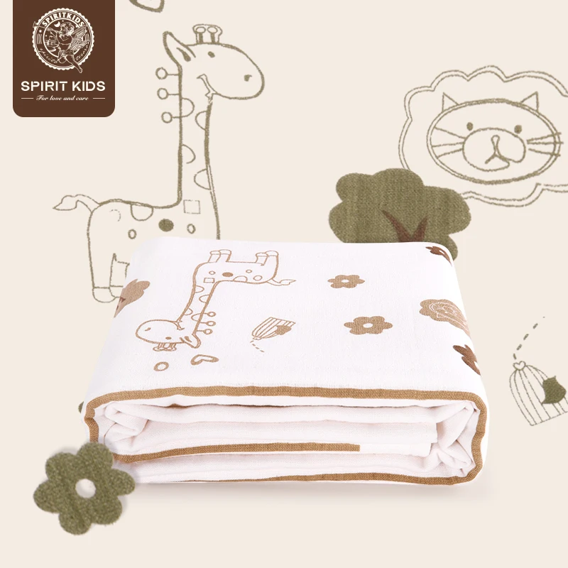 

Spiritkids Baby bamboo fiber print bath towel Baby bath towel newborn adult towel blanket