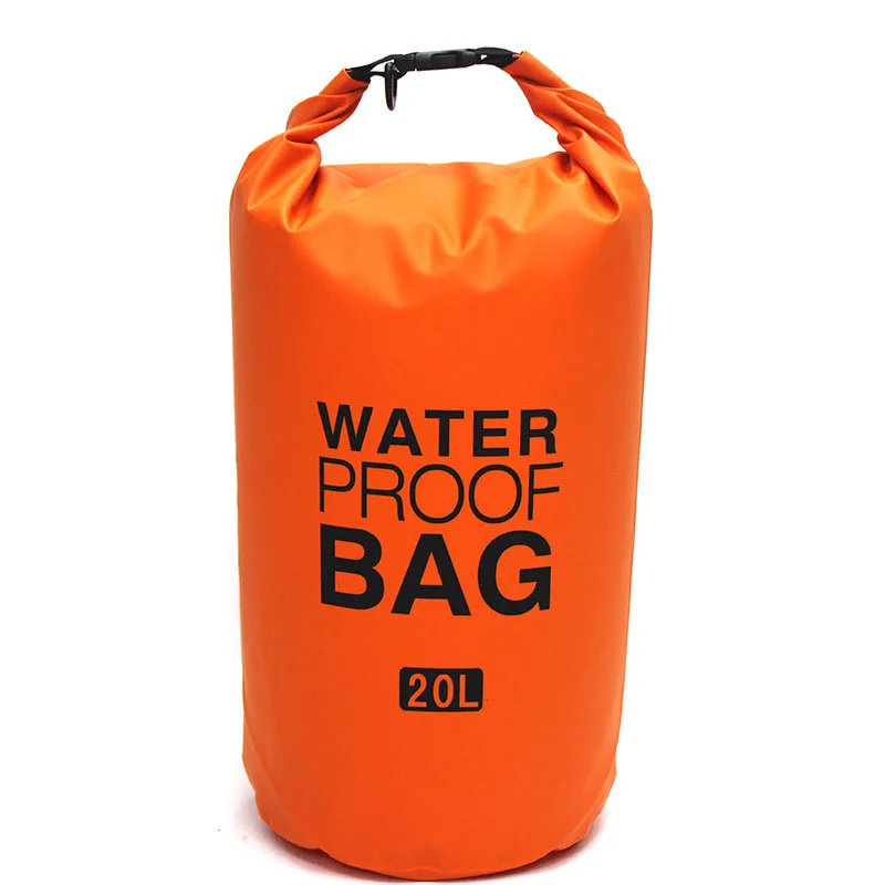 Orange 20L 10л 20л Открытый ПВХ водонепроницаемый мешок сухой мешок пляж плавание Рафтинг Спорт Каякинг каноэ Сумка путешествия Кемпинг мешок сумки для хранения - Цвет: Orange 20L