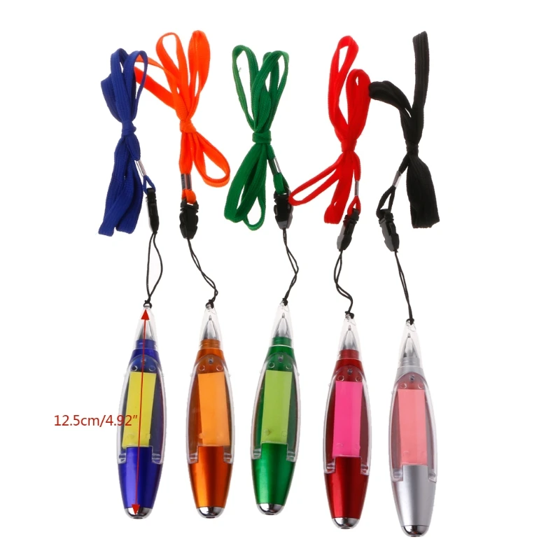 

Cute Kawaii Plastic Ballpoint Pen Creative Light Ball Pen With Memo Pad Kid Gift T8DB