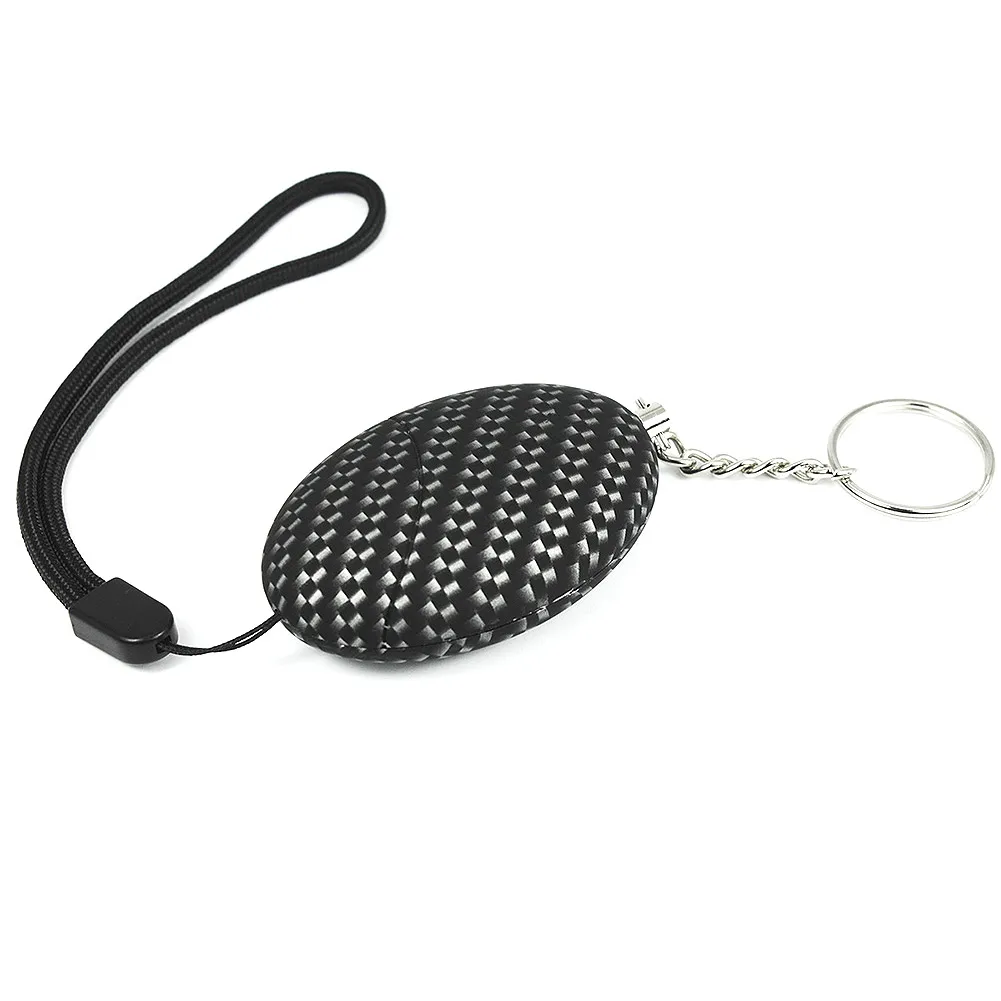 

Portable Keychain Personal Security Alarm Ellipse Anti-Attack Self Defense Emergency Alarms Keyring For Women Kids Girls OC-ship