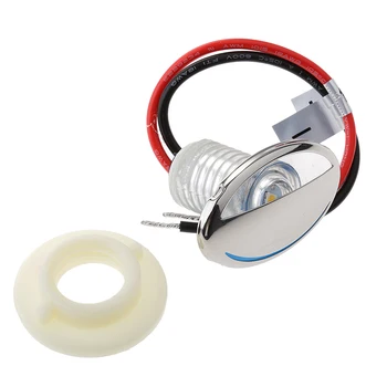 

2x Ultra-Thin 12V Home Boat Motorhome Yacht RV Amber LED Recessed Downlight
