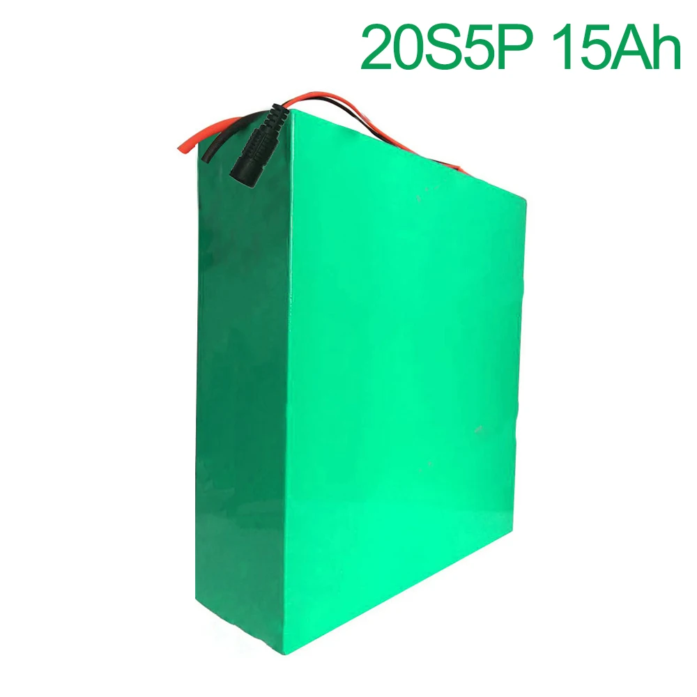 

72V 15Ah 20S5P 18650 Li-ion Battery electric two Three wheeled motorcycle bicycle ebike 195*190*70mm