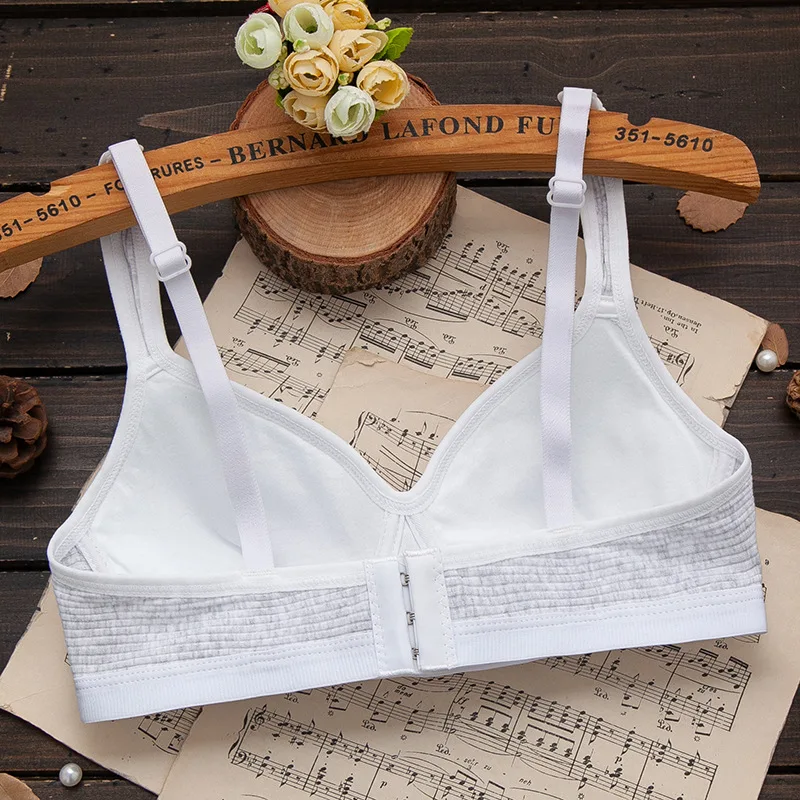 Simple Cotton Girl Bra: Thin Section, No Steel Ring, Comfortable For  Students From Covde, $8.56