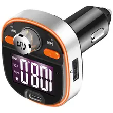 QC3.0 Быстрая зарядка Автомобильный MP3-плеер Bluetooth 5,0 fm-передатчик светодиодный автомобильный радиоприемник