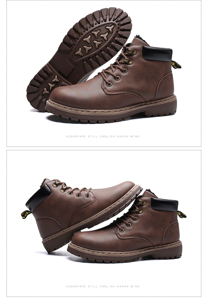 DEKABR/Дизайнерские мужские зимние ботинки; Мужские Зимние ботильоны из водонепроницаемого материала на теплом меху; тактические ботинки ручной работы; Мужская обувь размера плюс 38-45