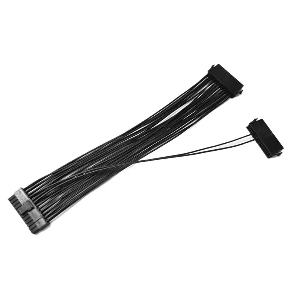 30cm Upgrade 24pin 20+4pin Dual PSU ATX Power Supply Adapter Cable Connector For Mining Starting Line Computer Components
