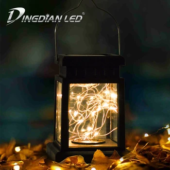 

Outdoor Solar Palace Lantern Rainproof Small LED Garden House Holloween Cemetery Ritual Energy Saving Decoration Flameless Led