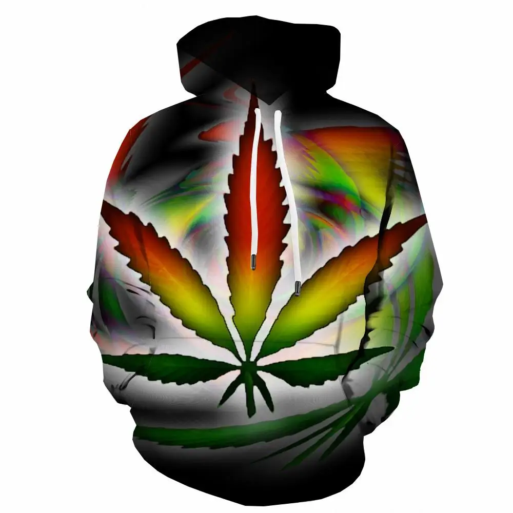 

3d Hoodies Leaves Hoodie Men Colorful Sweatshirt Printed Dizziness 3d Printed Psychedelic Hoody Anime Long Sleeve Streetwear