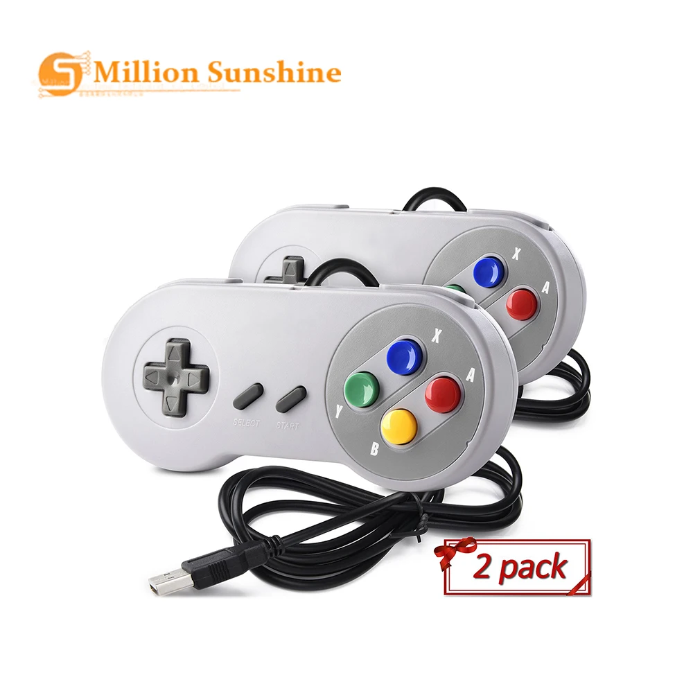 Controller Usb Gamepad 2Pcs Super Game Controller Snes Usb Classic Gamepad Joystick Di Gioco Per Nintendo Snes Game Per Raspberry Pi