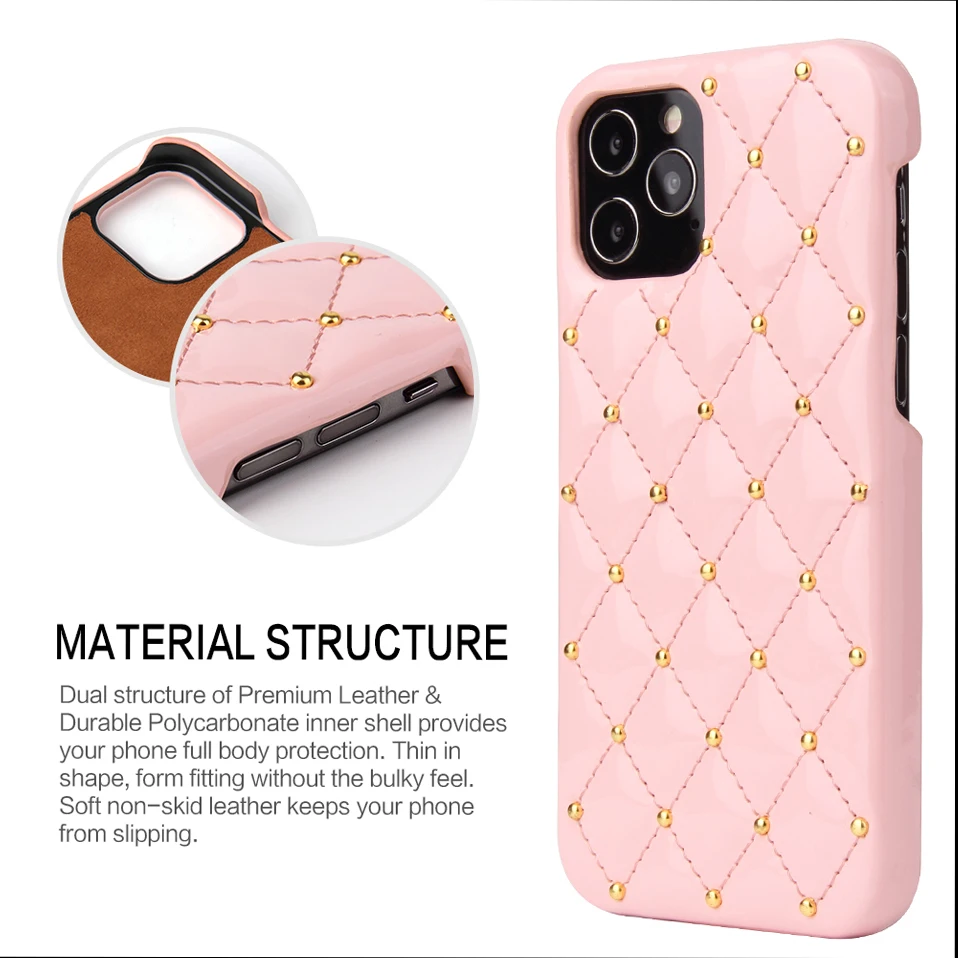 Pu Leather Case For Iphone Xs Max Case Luxury Glitter Case With Rivets For Iphone 7 8 Plus X Xr 11 12 Pro Protective Back Cover Phone Case Covers Aliexpress Pu Leather Case For Iphone Xs Max Case Luxury Glitter Case With Rivets For Iphone 7 8 Plus X Xr 11 12 Pro Protective Back Cover Phone Case Covers Aliexpress