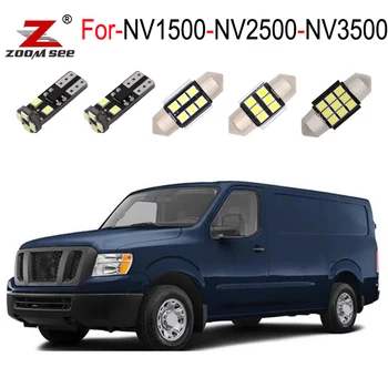 

14pcs LED plate light + LED indoor door lamp + LED interior dome bulb For Nissan NV1500 NV2500 NV3500 (2020 +)