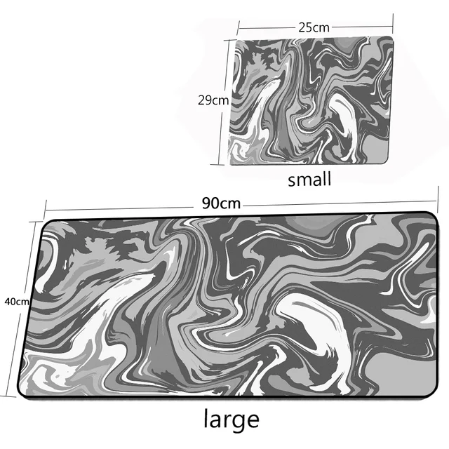 Personalized Fabric Mouse Pad Art Table Mats Office Carpet Desk Pad Mouse Mat Black Big Mousepad Rubber Mat for Computer Table 10