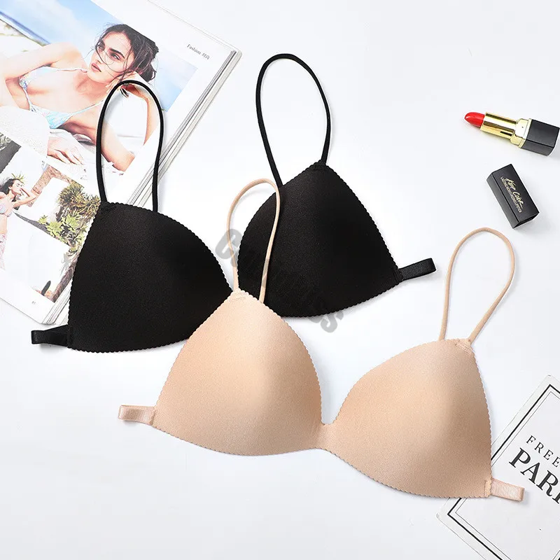 

Sexy lady bra thin shoulder strap push up bra adjustment type beauty back seamless bra thin sexy underwear female