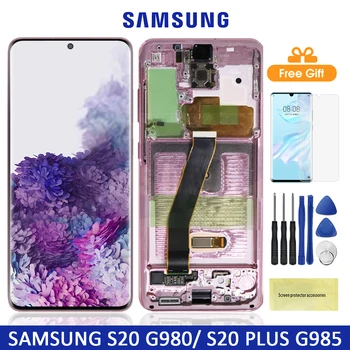 

Original S20 Lcd display For Samsung S20 G980 G980F Lcd display Touch Screen Digitizer Parts For Samsung S20 Plus G985 G985F