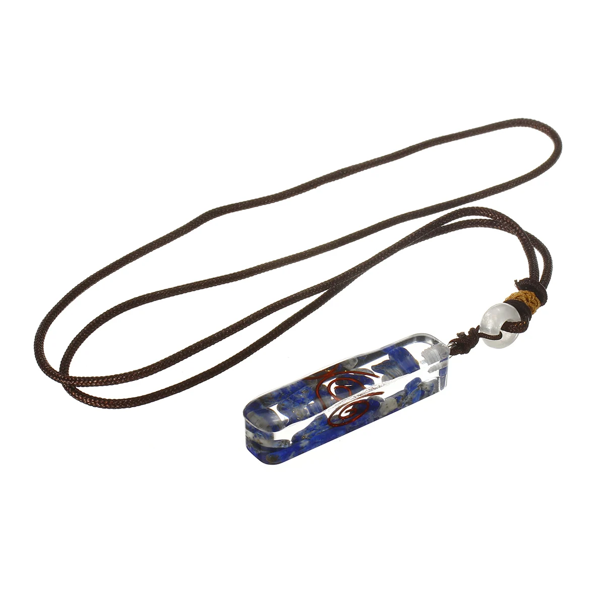 Подвеска Chakra Orgone, камни, натуральный камень, кулоны, кварцевый точечный целебный кристалл, мулит цвет, ожерелье ручной работы