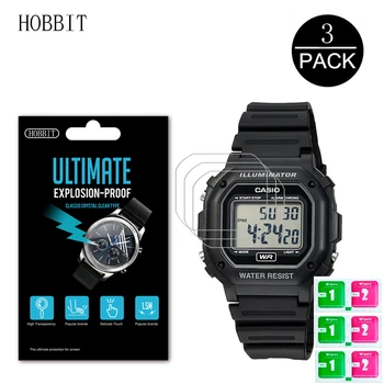 

3PACK Nano Explosion-proof Screen Protector For Casio Men's F108WH F108 High Definition Anti-shock Smartwatch LCD Guard Film