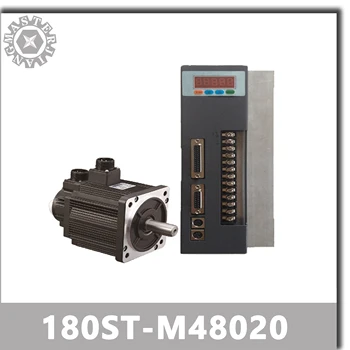 

380V 10KW 180ST-M48020 AC Servo motor 2000RPM 48N.M. 10000W Three-Phase ac drive permanent magnet Matched Driver AASD-75A.
