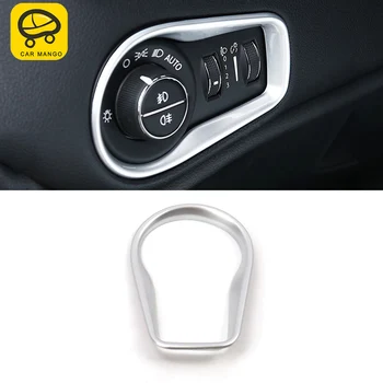 

CarManGo for Jeep Renegade 2015-2019 Car Front Light Headlight Lamp Switch Button Panel Cover Trim Sticker Interior Accessories