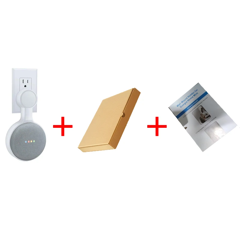 option 2 3/2/1 шт. на выходе настенное крепление стойки вешалки для Google Home Мини голосовой помощник штепсельная вилка американского стандарта дома Кухня Спальня Динамик держатель - Цвет: option 2