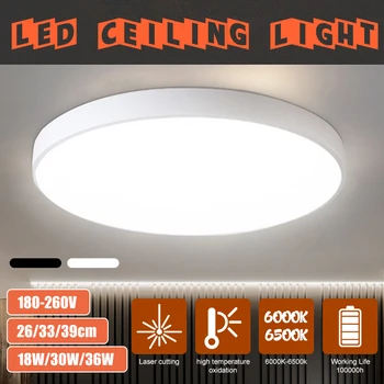 

Round Ultra-thin ceiling light 18W/30W/36W Led Ceiling Lights LED Flush Mount Modern Ceiling Lighting Indoor Daylight Cold White