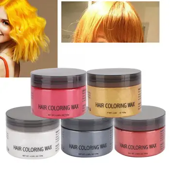 

Hair Dye Professional Barber Shop Hair Dyeing Clay Hair Coloring Modeling Styling Wax 120g Hair Care