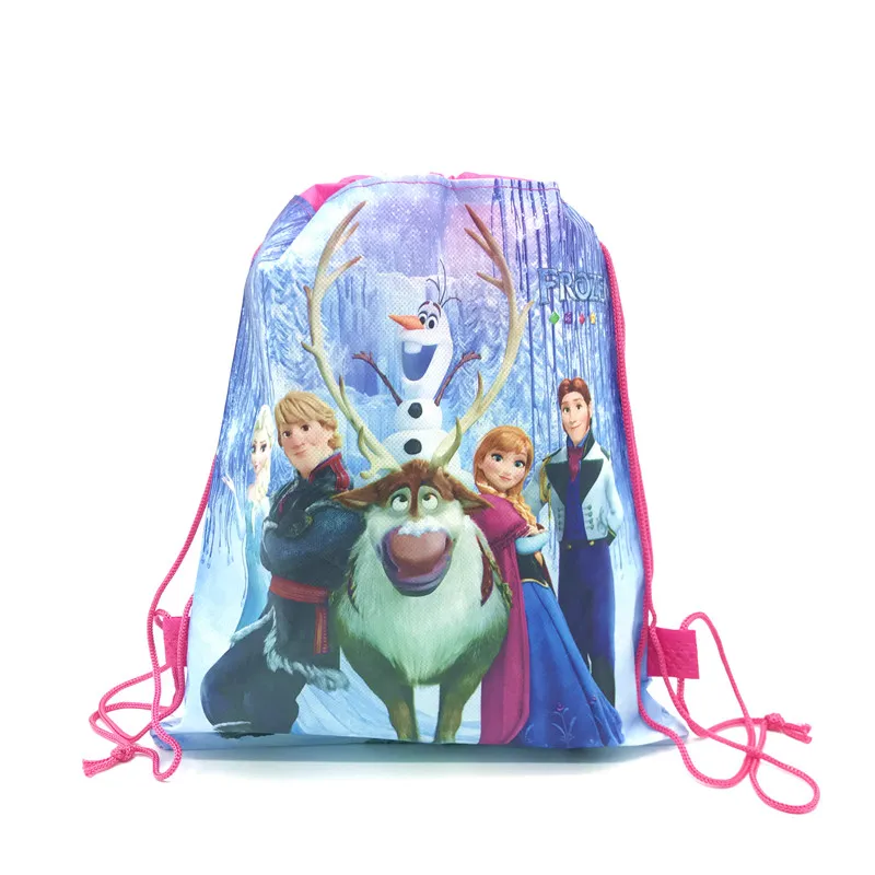 Elsa Birthday Party Gift Non-woven Drawstring Bags