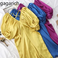 Gagarich сексуальные женские платья летние корейские модные v