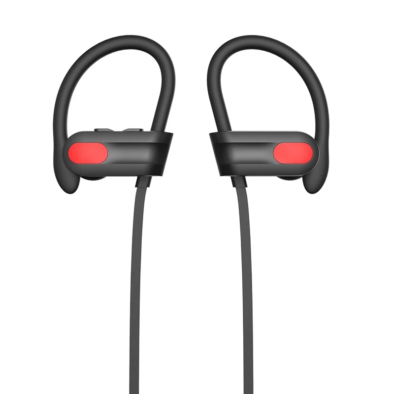 Bluetooth наушники, Беспроводные спортивные наушники с микрофоном Ipx7, водонепроницаемые Hd стерео наушники с защитой от пота для спортзала, бега, тренировки, 8 часов
