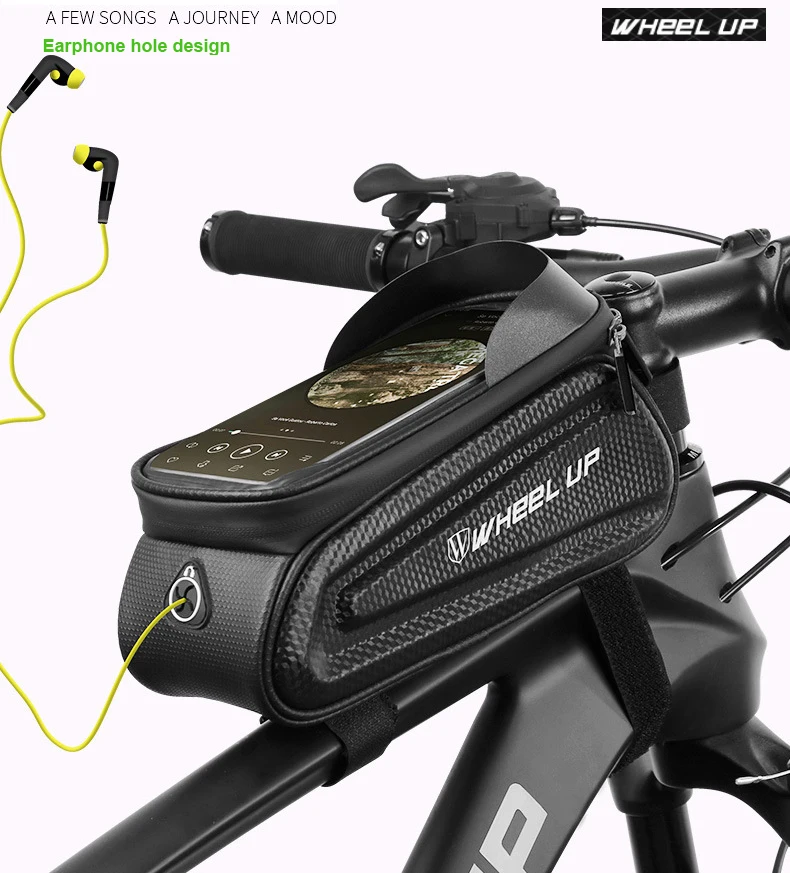 iphone 7 waterproof case WHEEL UP Rainproof Bicycle Bag Frame Front Top Tube Cycling Bag Reflective 7.0in Phone Case Touchscreen Bag MTB Bike Accessories iphone 7 plus case