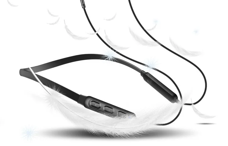 Магнитная Беспроводная гарнитура Bluetooth 5,0, водонепроницаемая стереогарнитура с защитой от пота, бинауральная подвесная гарнитура для шеи