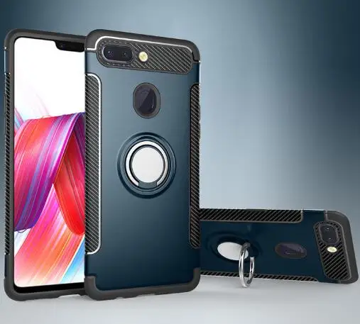 Black blue 100 шт. чехол для телефона чехол для OPPO Find X Автомобильный держатель Магнитный кронштейн на присоске чехол-броня - Цвет: Black blue