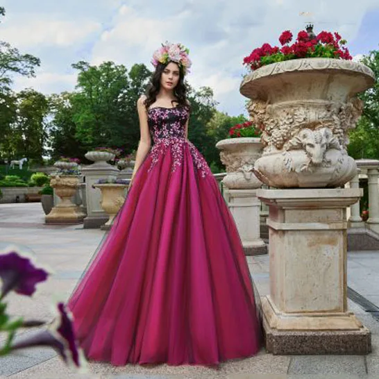 Вечернее платье Eightree vestidos de festa longo, платья для выпускного вечера с цветочной аппликацией, вечерние платья трапециевидной формы без рукавов