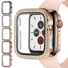 

Bling Diamond Bumper Protective Case for Apple Watch Cover Series 6 SE 5 4 3 2 1 38mm 42mm 40mm 44mm For Iwatch 6 5 4 SmartWatch