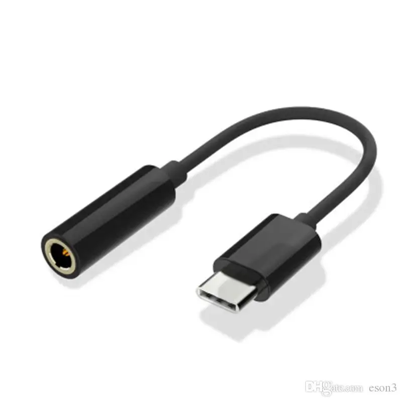 USB Type C to 3.5mm Audio Adapter Cables Headphone Earphone Jack Female Type-C Convertor AUX Cable for Samsung S6 S7 S9 mobile phone