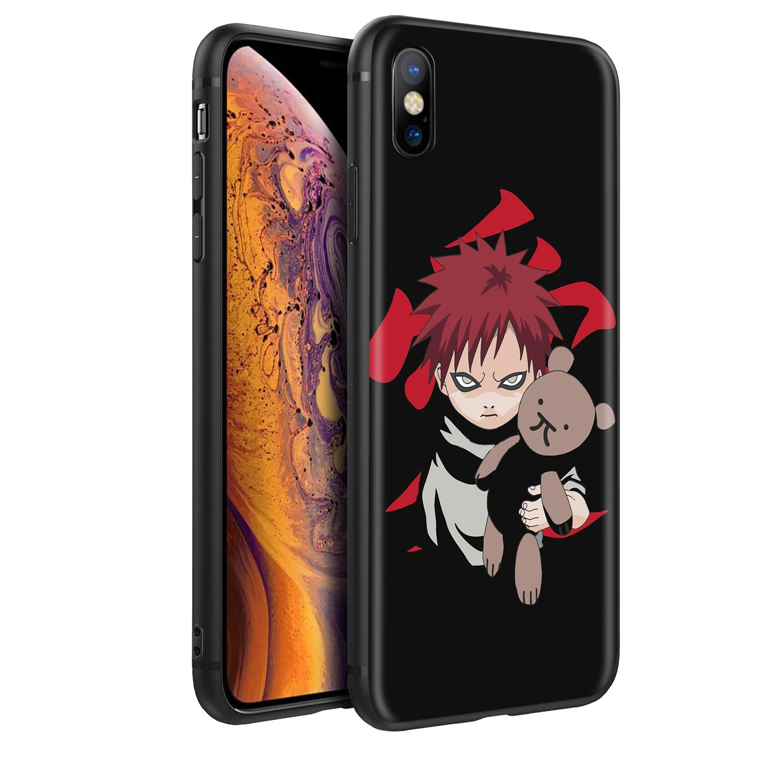 Мягкий силиконовый чехол YIMAOC Naruto Gaara для iPhone 12 Mini 11 Pro XS Max XR X 8 7 6 6S Plus 5 5S SE|Бамперы| |