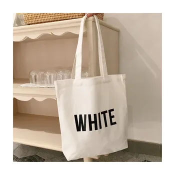 

Ladies Reusable Shopping Bag Large Canvas Tote Bag School Travel Women Folding Shoulder Shopping Bags Cart Girls Simple Handbag