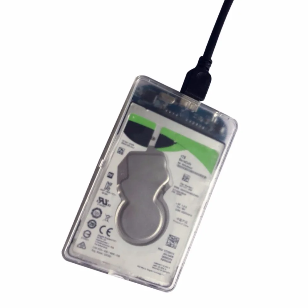 2," USB 3,0 SATA Hd коробка SSD HDD жесткий диск Внешний HDD корпус прозрачный чехол поддержка 3 ТБ UASP протокол